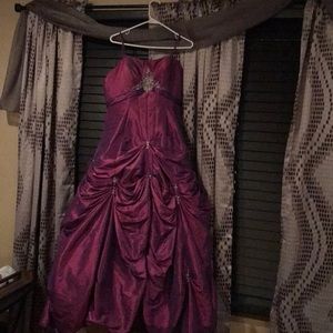 Purple prom dress
